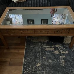 Brown coffee table/ display top