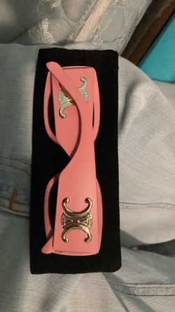 Celine Pink Rectangle Sunglasses