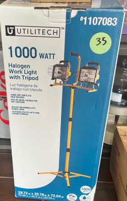 Utilities 1000watt Halogen Work Light with Tripod