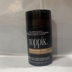 Toppik Hair Building Natural Keratin fibers for Men+ Women Light Brown ,12g