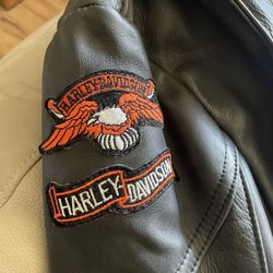 Harley Davidson Leather Jacket, Size 50 U.S. Made 🇺🇸