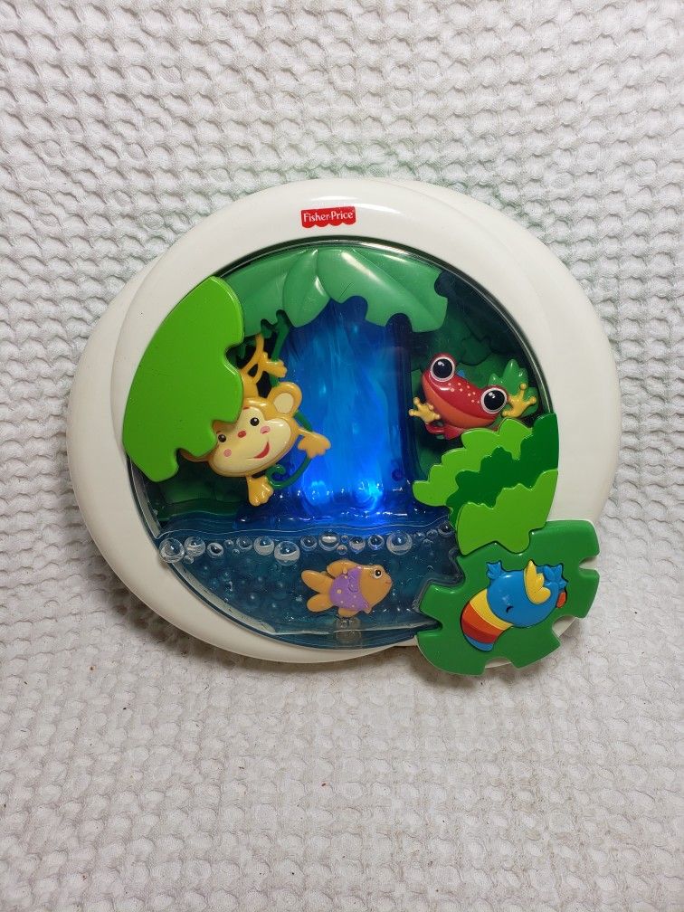 Fisher Price Rainforest Waterfall Peek A Boo Crib Soother .