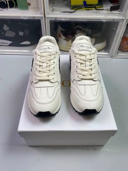 Christian Dior Paris White Low-Top Sneakers