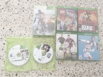 Xbox One Game Lot Fifa 15,19 Red Dead 2 Lego Movie Battle Field MMA 360