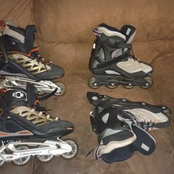 Nice Rollerblades Shoes Two Pair