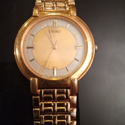 Men's Vintage Seiko Watch V(contact info removed) R1 BT 550443 GT. Dress Watch