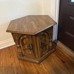 2 Wood End tables With Storage 