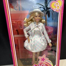 Barbie The Movie Doll, Margot Robbie as Barbie Doll With Blue Plaid Matching Set