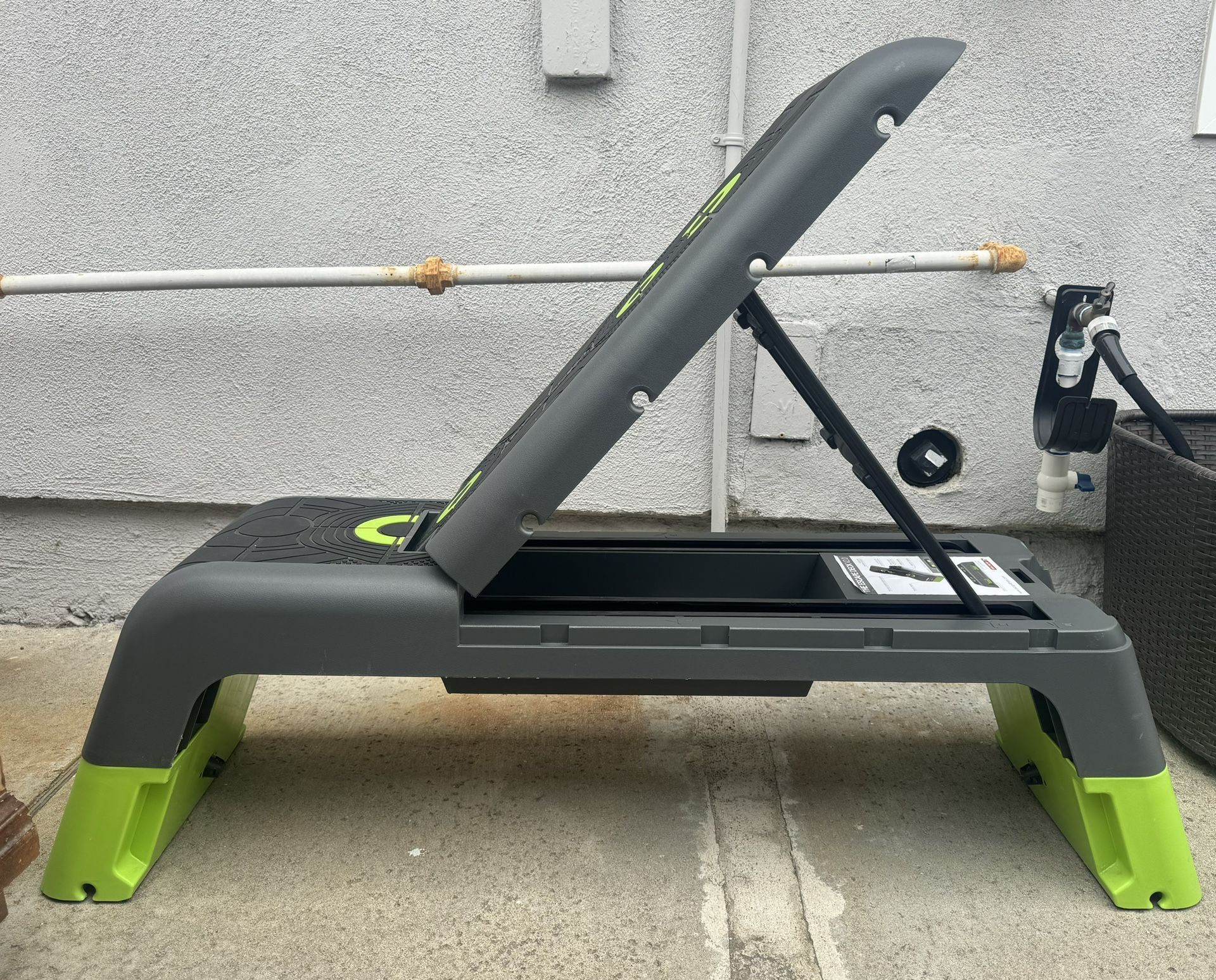 Escape Fitness Deck V2.0 Workout Platform or Adjustable Bench - Black/Green For Sale $75