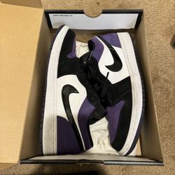 Jordan 1 Low Court purple 