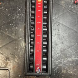 Husky 1/2 In Deep Socket Set SAE