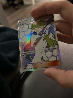 Japanese Pokemon TCG Faba (Full Art) 208/214 Sm-Lost Thunder Holo NM