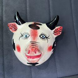  5 out of 5 stars     (1,159) 1,159 reviews Vintage Mexican folk art coconut mask art colorful bull