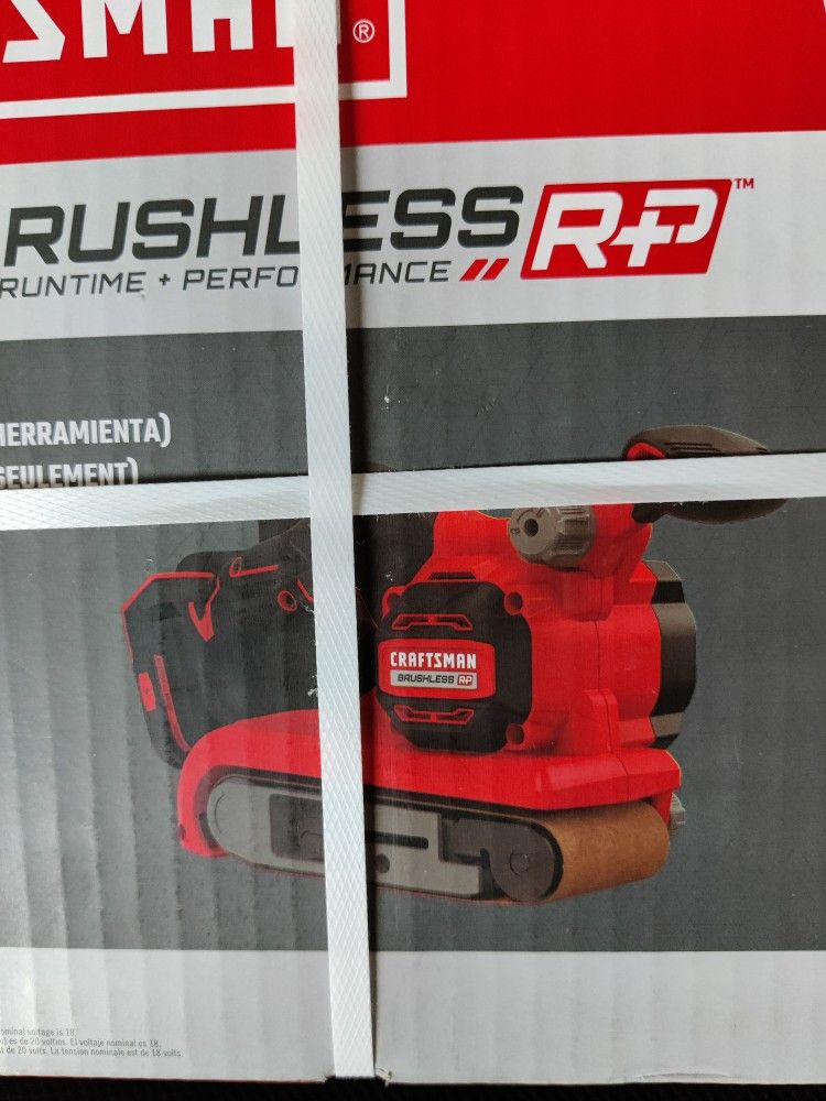 Firm! Brand New Craftsman V20 20 volt Brushless Belt Sander Tool Only