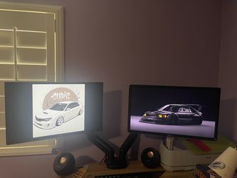 TWO  DELL MONITORS