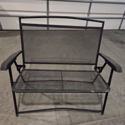 Foldable Iron Outdoor Bench
