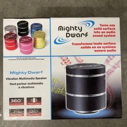 Mighty Dwarf 5 Watt Vibration Mutlimedia Portable Sound NEW