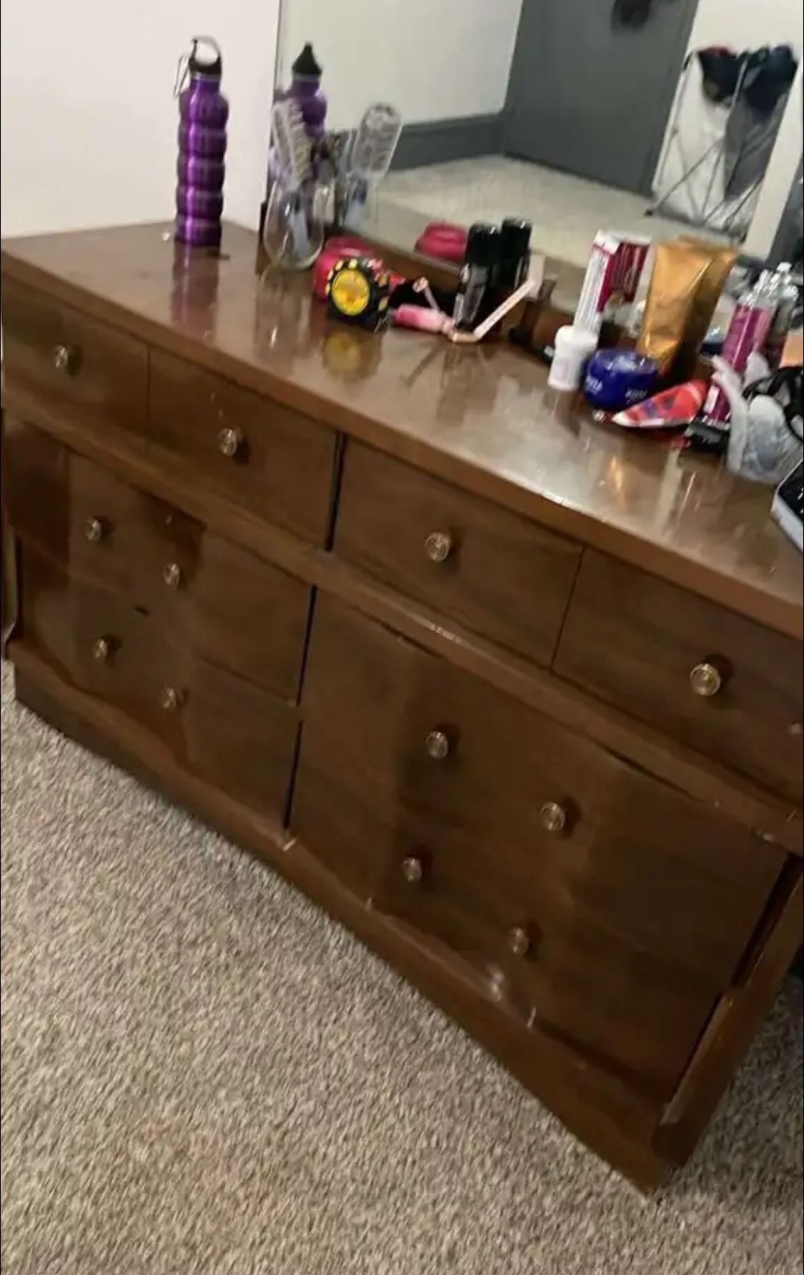 Beautiful Big Dresser With Mirror