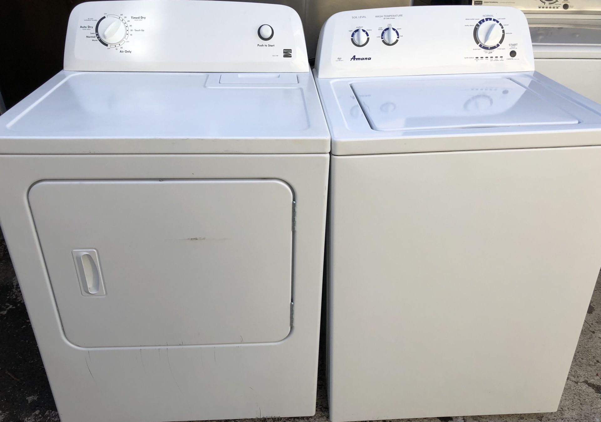Kenmore washer and electric dryer