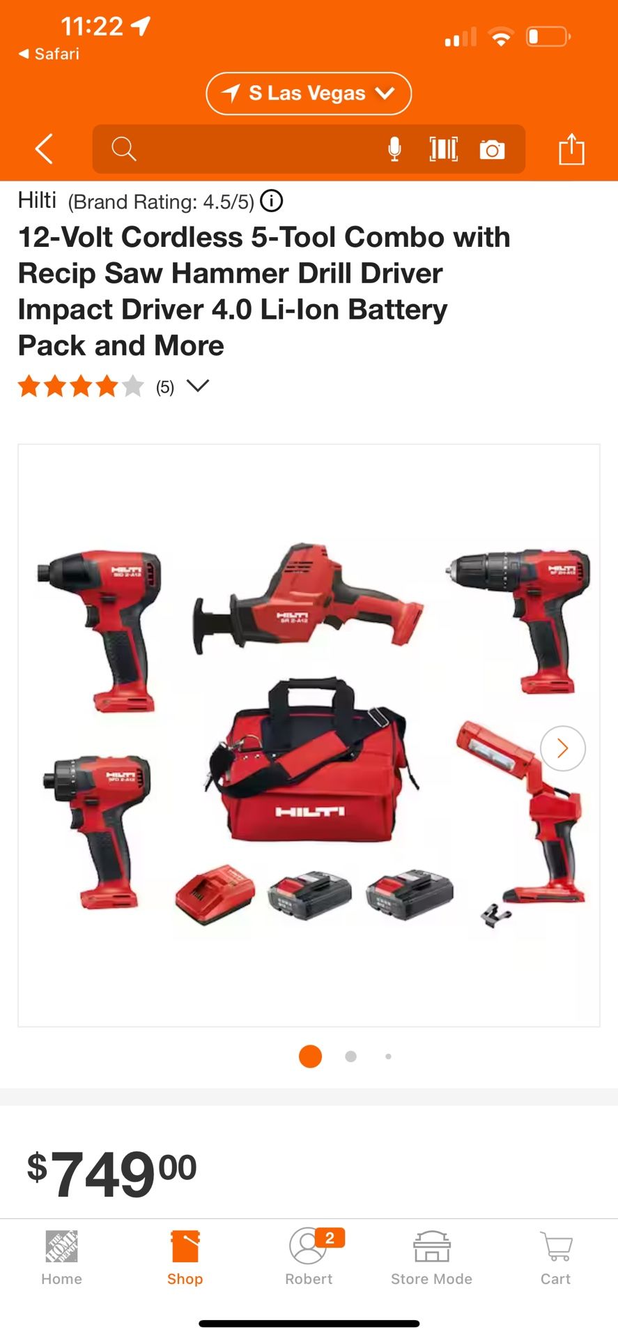 Hilti 5 Tool Combo Set New for Sale in Henderson NV OfferUp