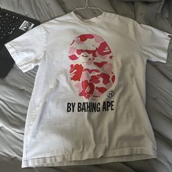 bape shirt white/pink