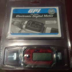 GPI 113255-1, 01A31GM Aluminum Turbine Fuel Flowmeter with Digital LCD Display,