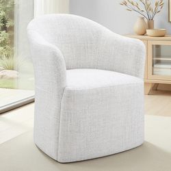 Sema Pristine White Arm Chair