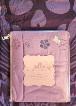 Bella Wisteria Collection Embroidered Pillowcases