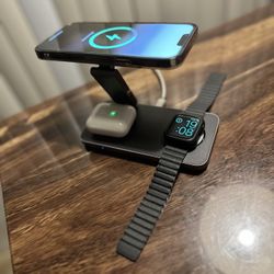 3 in 1 charger station iphone apple watch airpods 