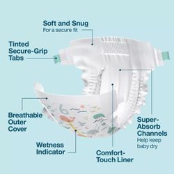 144  pieces Disposable Diapers (Absorbent & Soft Diapers- up&up size 6)