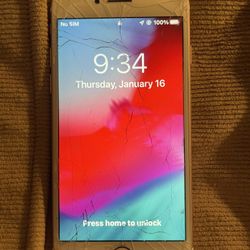 iPhone 7 works great cracked screen