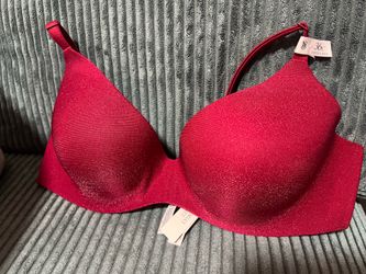 Victoria secret red shimmer bra