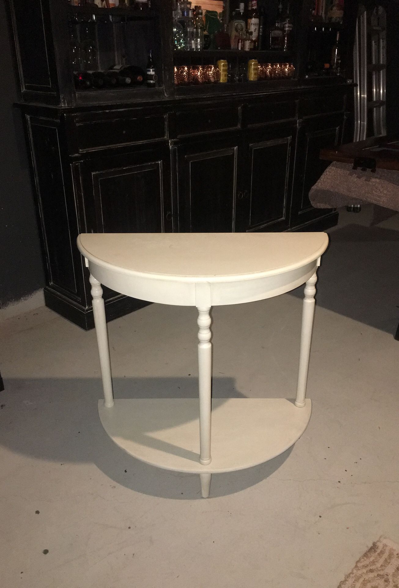 Off white console table
