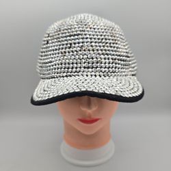 VERA by New YorkSilverSparkleRhinestoneAdjustableHat. 9