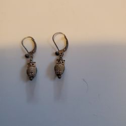 Ceramic Owl Earrings
