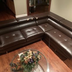Large Leather Sofa