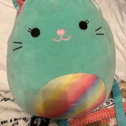 Unicorn Cat Squishamellow Backpack 🎒 