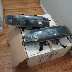 Honda Accord 90-93 projector black housing headlights 
