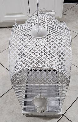 Vintage White Birdcage