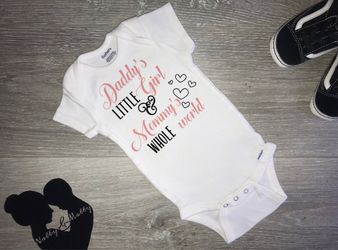 Baby Onesie Daddy’s Little Girl & Mommy’s Whole World 💕