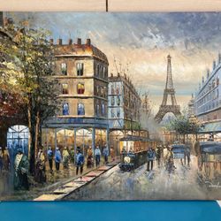 Mid Century Danford Oil Painting