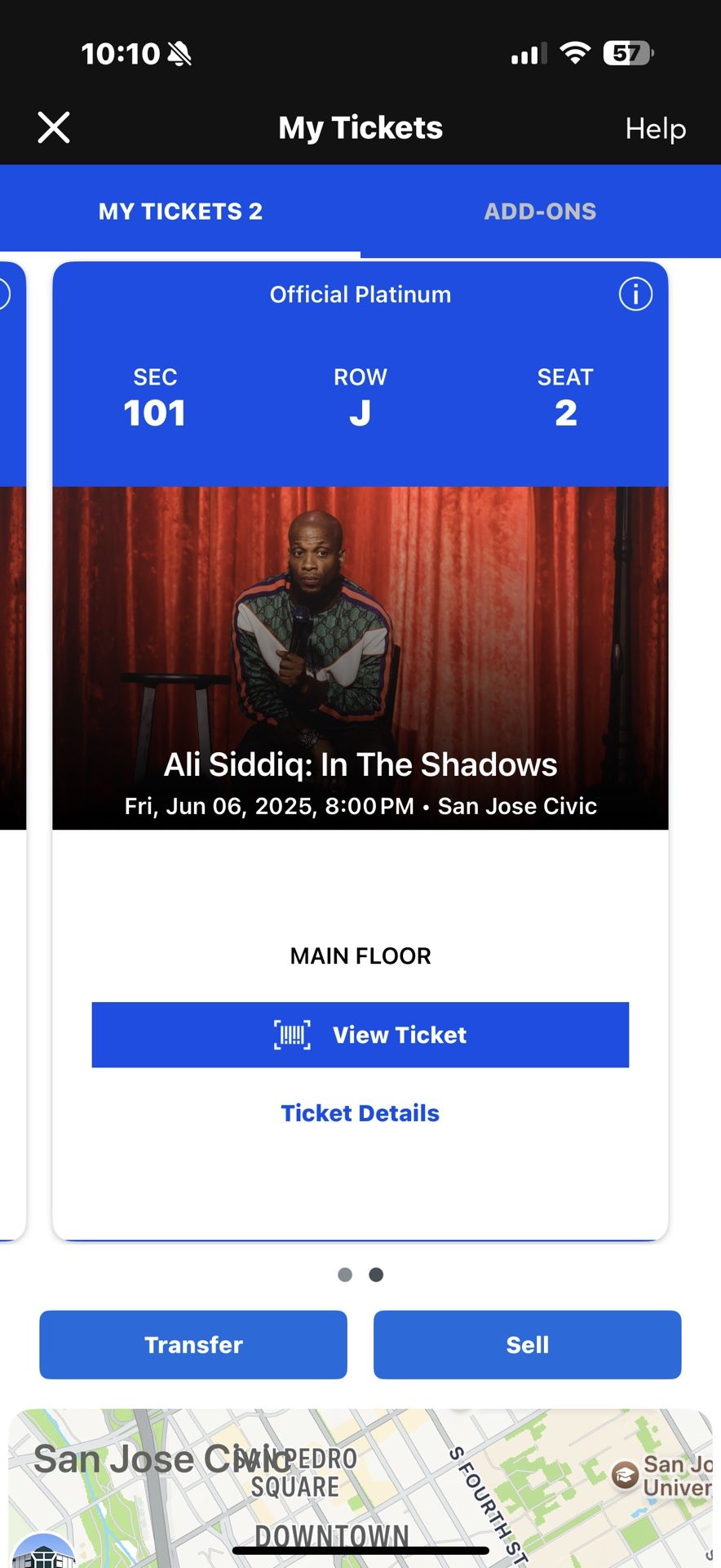 Ali Siddiq Tickets