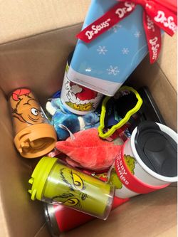 $5 random stuff box kids - grinch cups etc