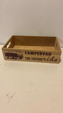 Campervan Vintage Ride Wooden Storage Tray