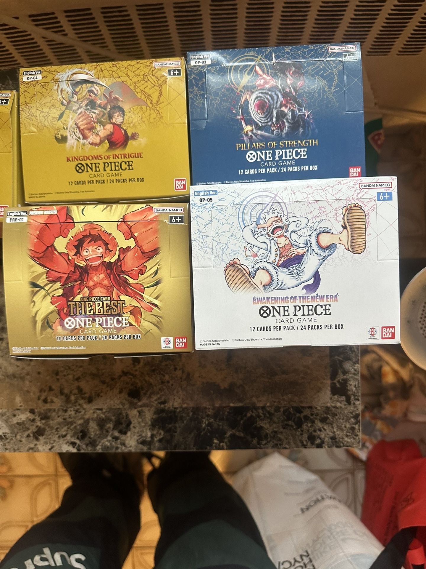 One Piece Booster Box 05 04 03 01