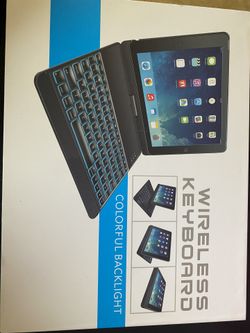 Brand new iPad keyboard and case in one. Never opened