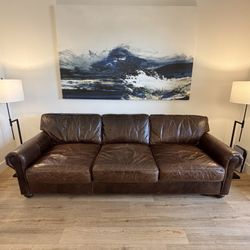 Restoration Hardware Lancaster 9’ Down Feather Sofa