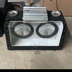 Car audio 12" Subwoofers & Amp set
