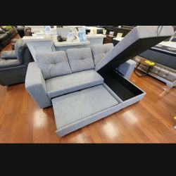 *Living Room Special!!!*---Monaco Fabric Sleeper Sofa W/Flexible Chaise---Delivery/$5 Down Financing Available🤭