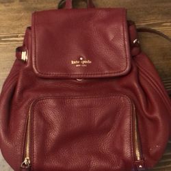 Red Kate Spade Backpack 